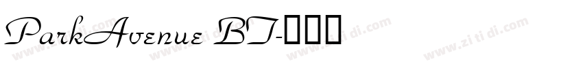 ParkAvenue BT字体转换